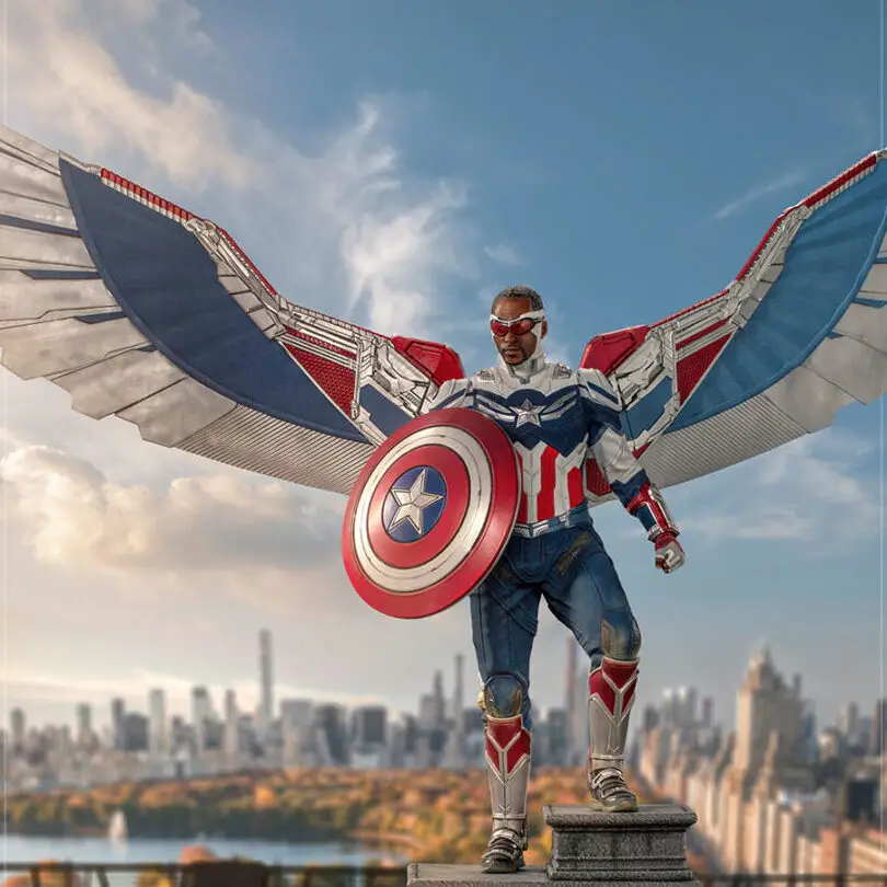 El Capitán América Sam Wilson llega con la nueva estatua 1:4 de Iron Studios